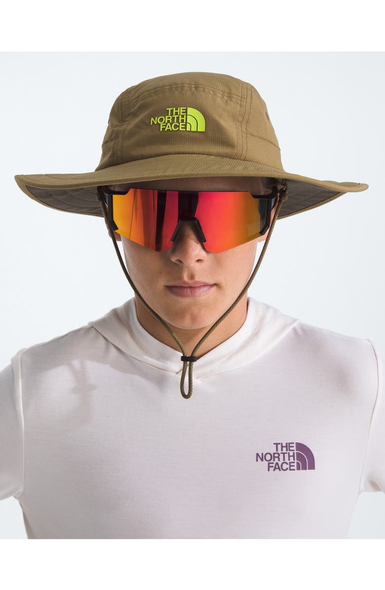 The North Face Kids' Class V Brimmer Sun Hat, Alternate, color, Cedar Logo Weather Topo