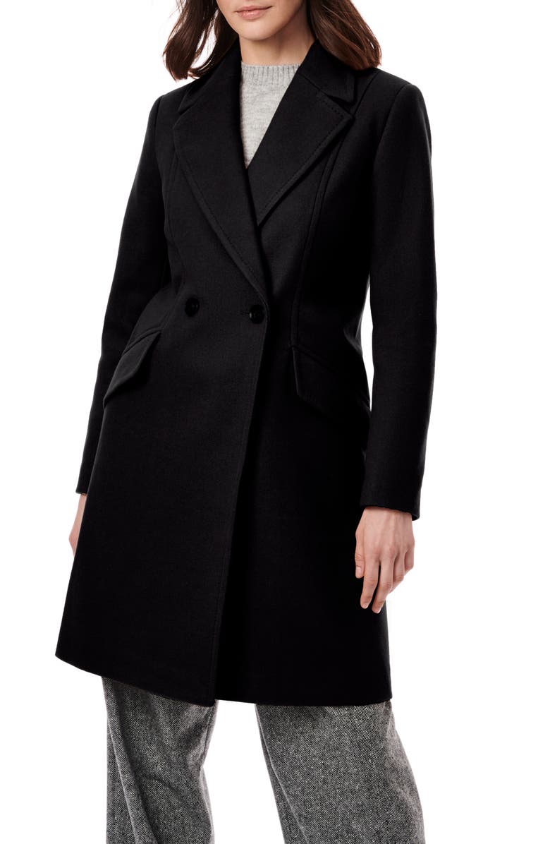 Bernardo Double Breasted Coat, Main, color, 