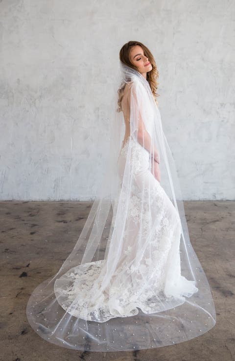 Evony Imitation Pearl Chapel Veil