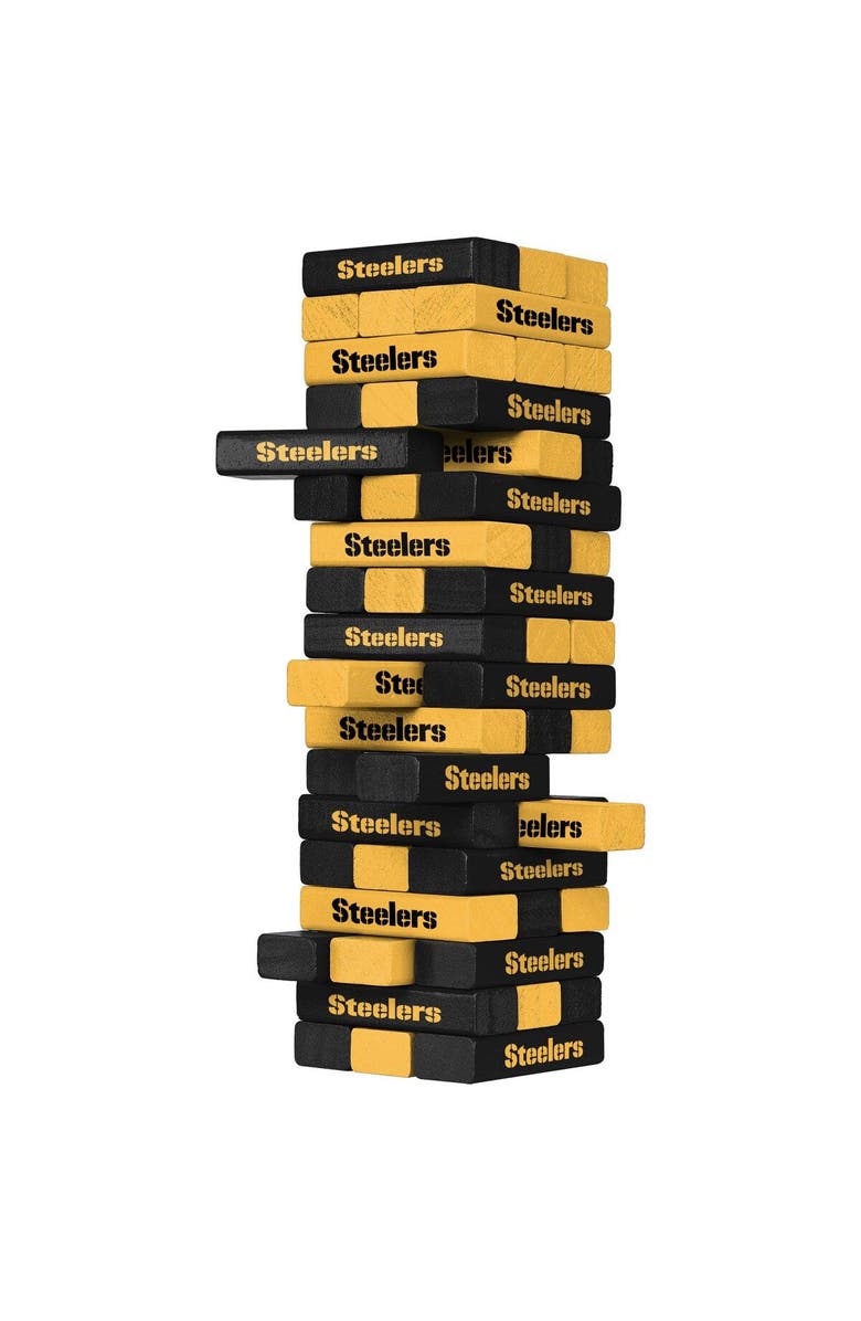 FOCO Pittsburgh Steelers Stackable Blocks Game, Alternate, color,