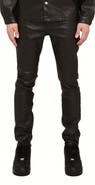 PURPLE BRAND P001 Monogram Embossed Coated Skinny Jeans