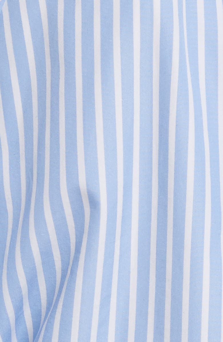 DVF Diane von Furstenberg Keyhole Crop Cotton Blouse, Alternate, color, 