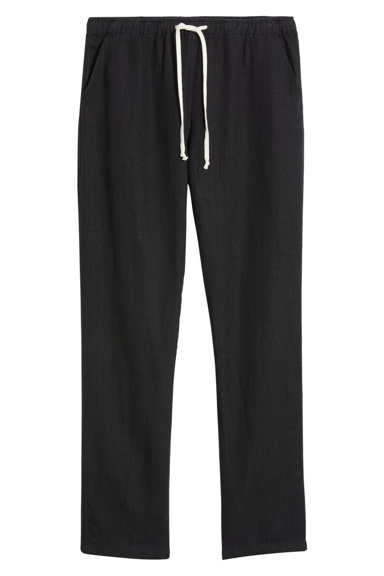 Bo Linen Drawstring Pants, Alternate, color, NIGHT