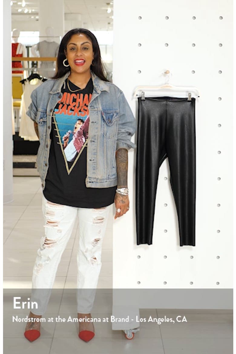 Faux Leather Capri Leggings video