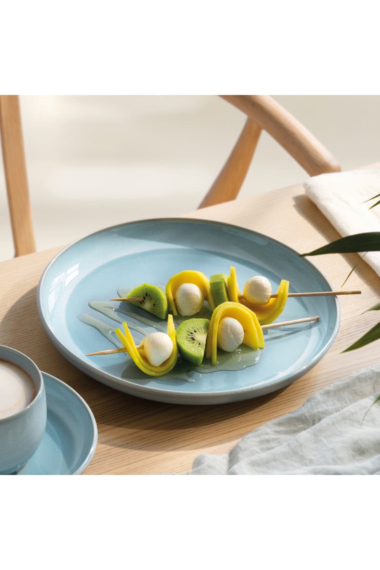 Perlemor Aqua Salad Plate, Alternate, color, Blue Green