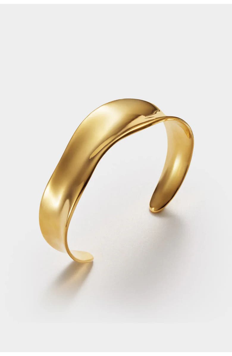 Katie Loxton Molten Luxe Waterproof Gold Bangle, Alternate, color, Gold