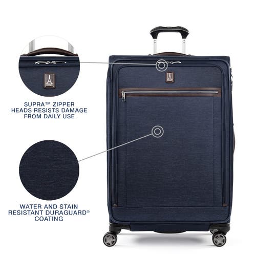 Travelpro Platinum Elite Softside Expandable Large 29-inch Checked Luggage In True Navy Blue
