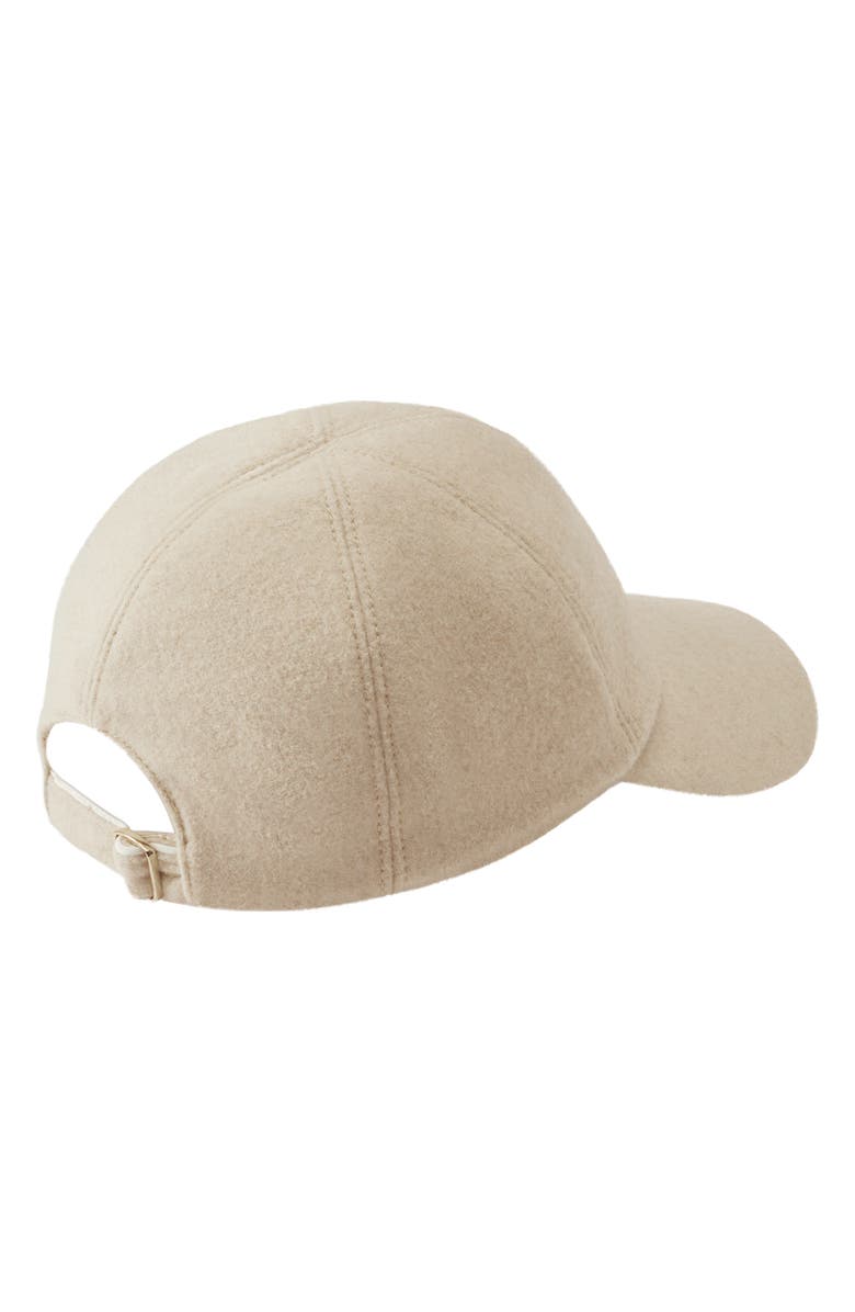 Helen Kaminski Adwa Wool Blend Baseball Hat, Alternate, color, Oatmeal