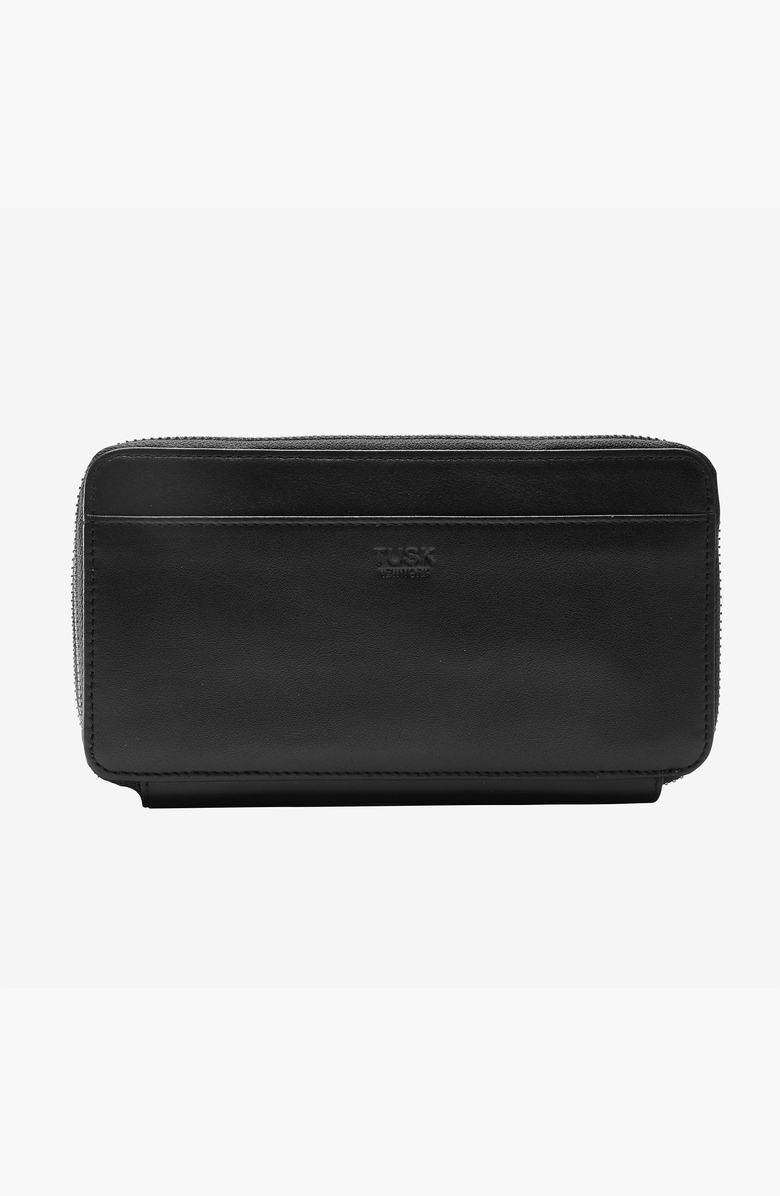 Tusk Joy Double Zip Wallet, Main, color, Black
