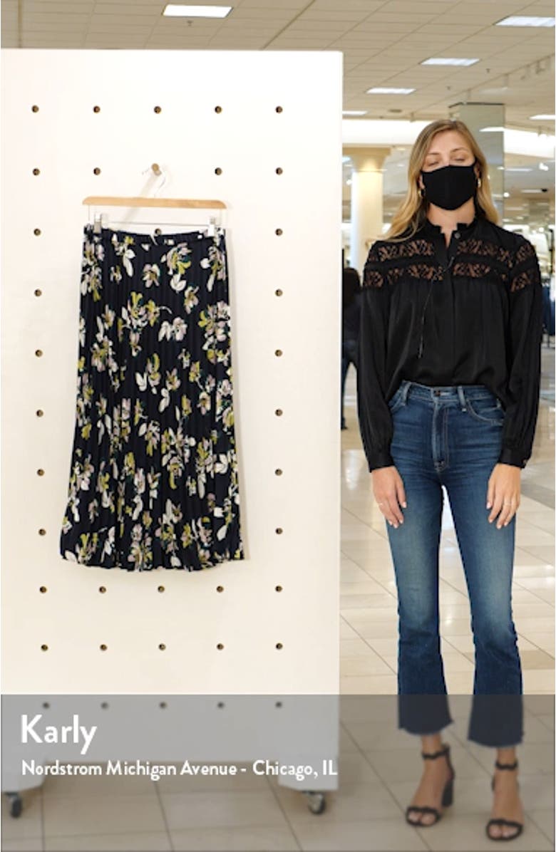 Pleated Midi Skirt, sales video thumbnail