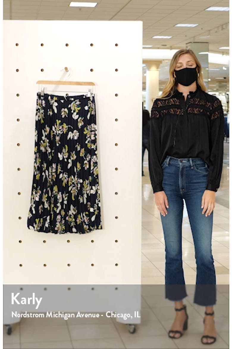 Pleated Midi Skirt video