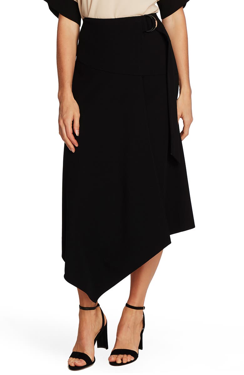 Vince Camuto Belted Asymmetrical Skirt, Main, color,
