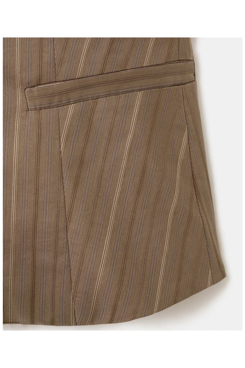 Stripe Halter Vest, Alternate, color, BROWN