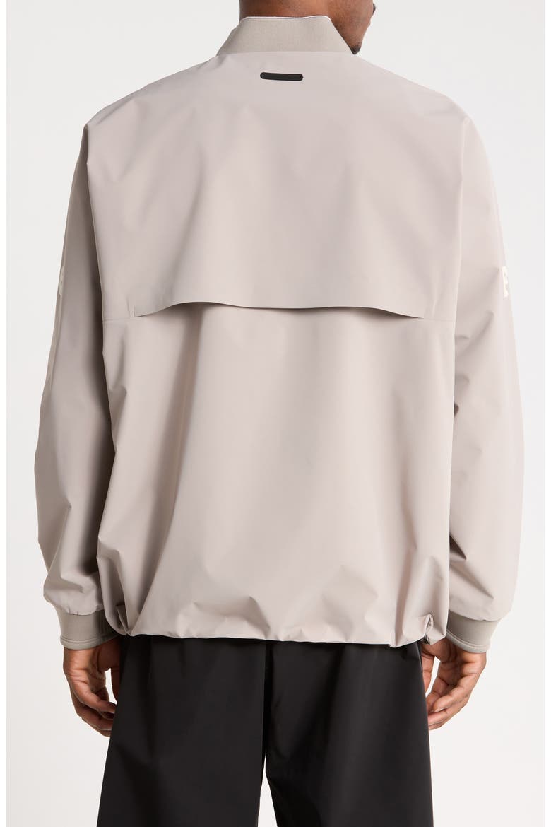 Half Zip Mock Neck Track Jacket, Alternate, color, SEAL