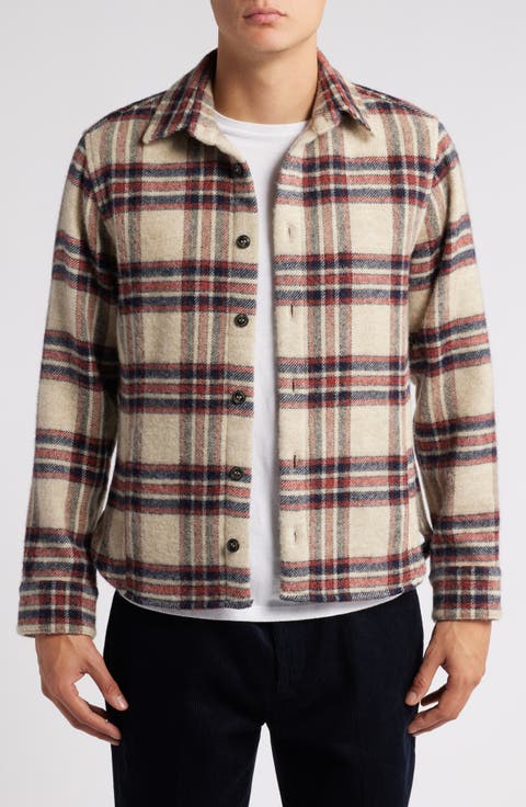 Check Wool Overshirt