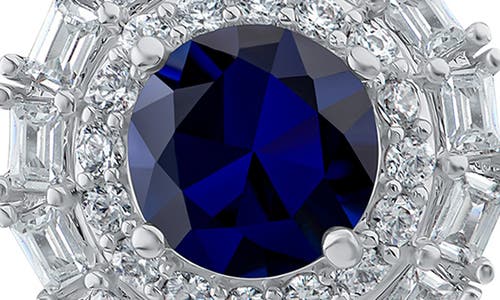 Cz By Kenneth Jay Lane Halo Stud Earrings In Metallic