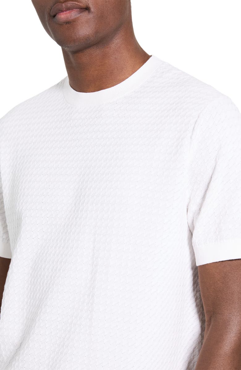 Theory Damian Tactile Crewneck T-Shirt, Alternate, color, Winter Ivory