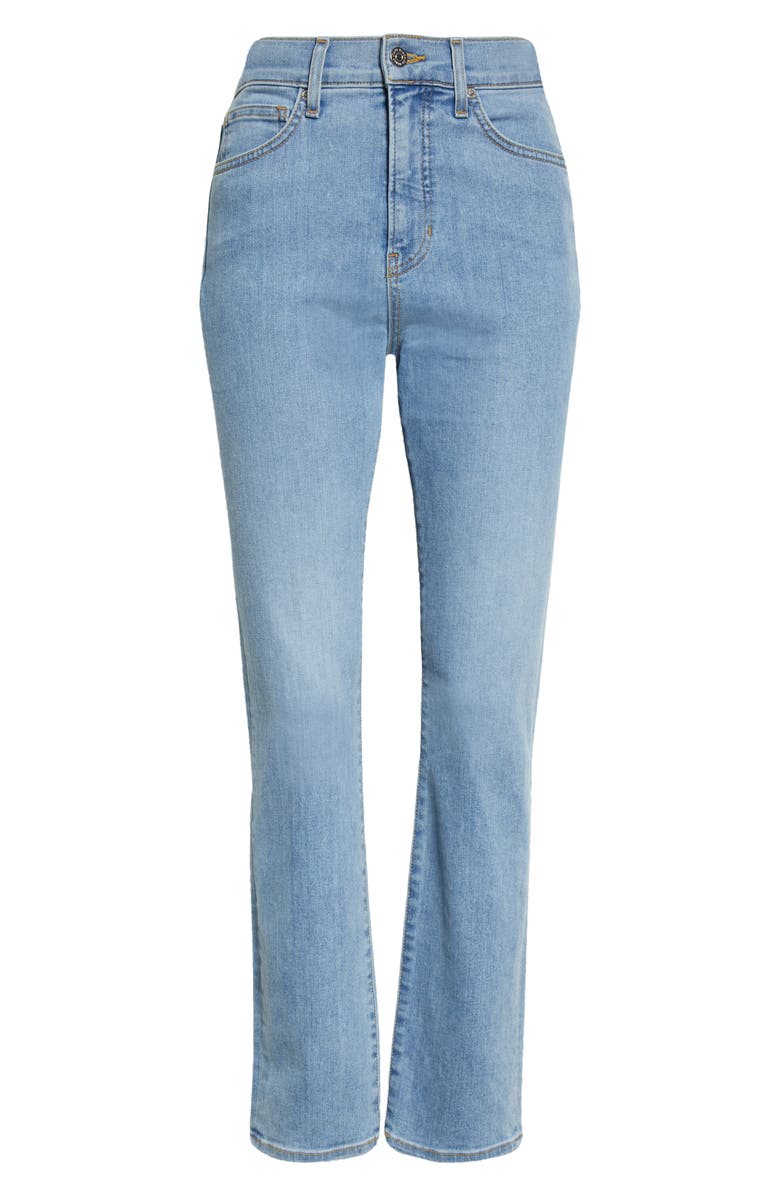Veronica Beard Ryleigh High Waist Slim Straight Leg Jeans, Alternate, color, 