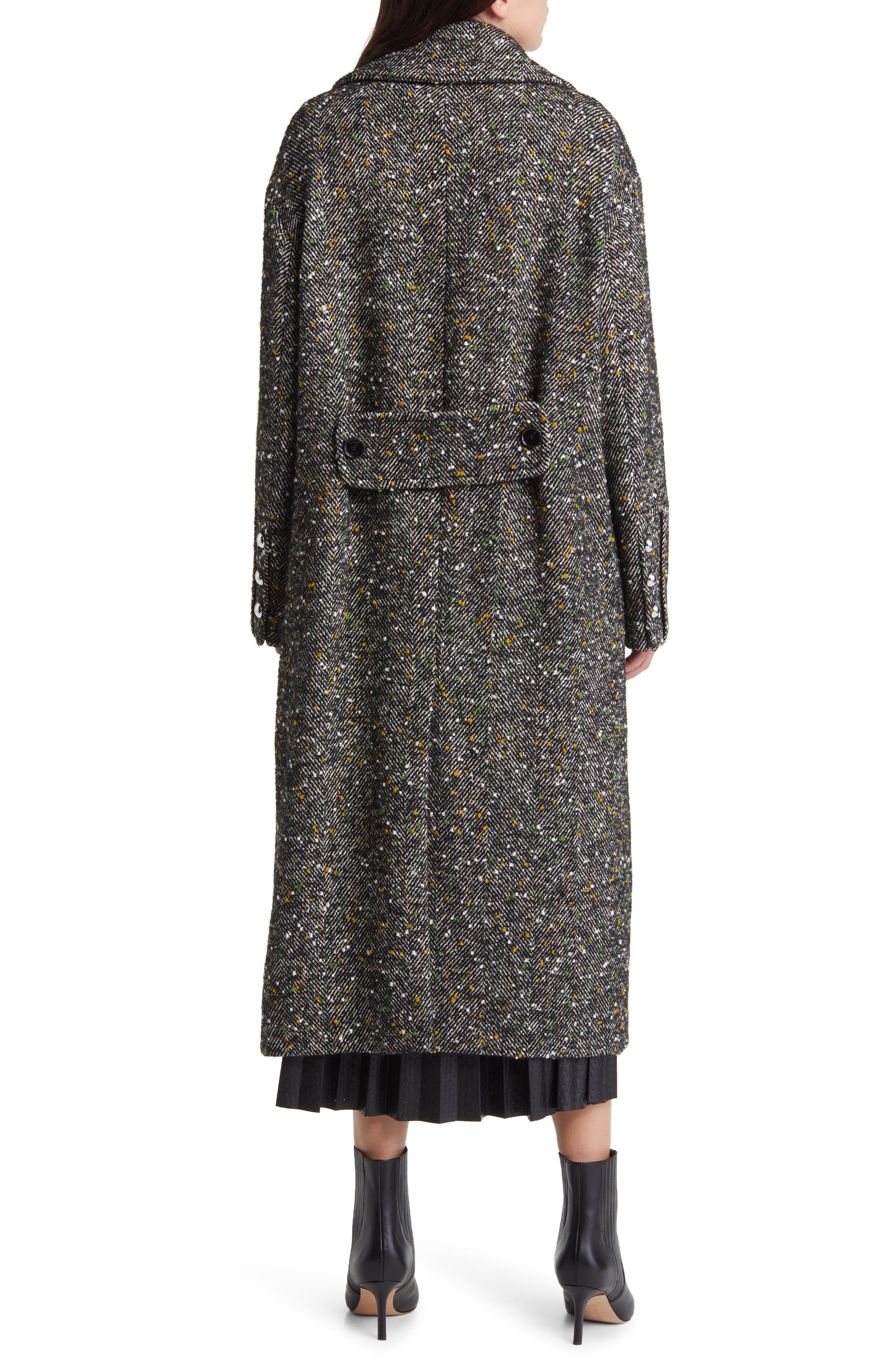 Clifi Herringbone Longline Coat - image 2