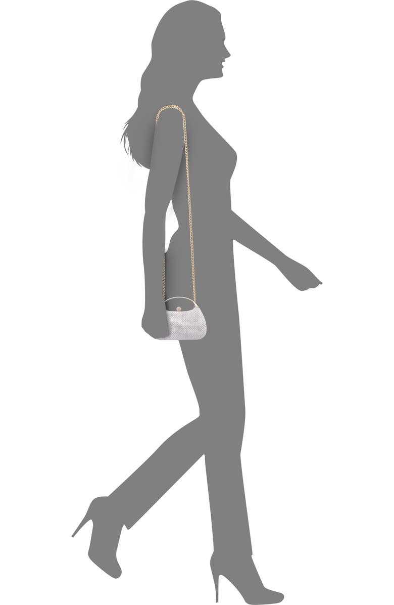 Nina Brando Frame Clutch, Alternate, color, White