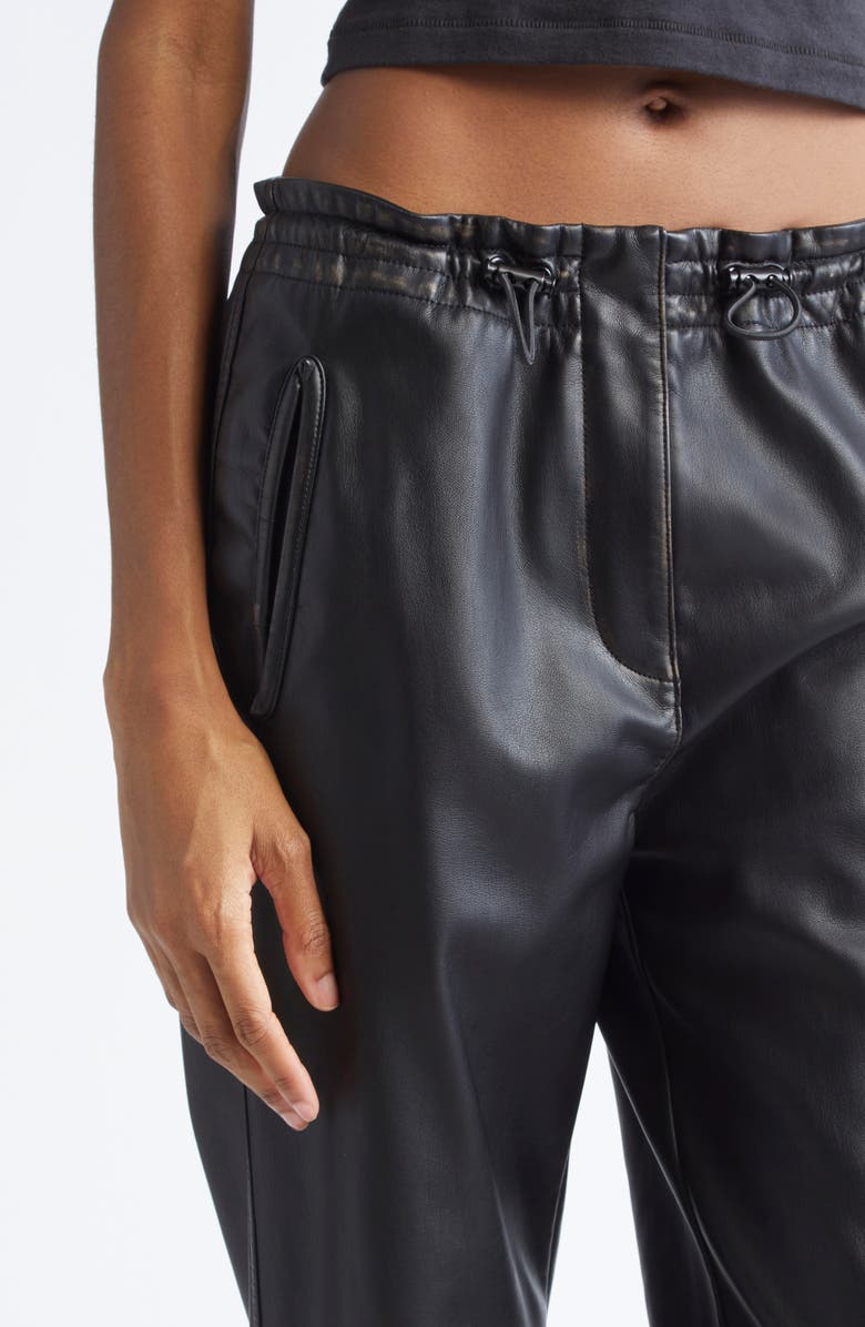 DIESEL<sup>®</sup> P-Hoenix Faux Leather Trousers, Alternate, color, Deep/ Black