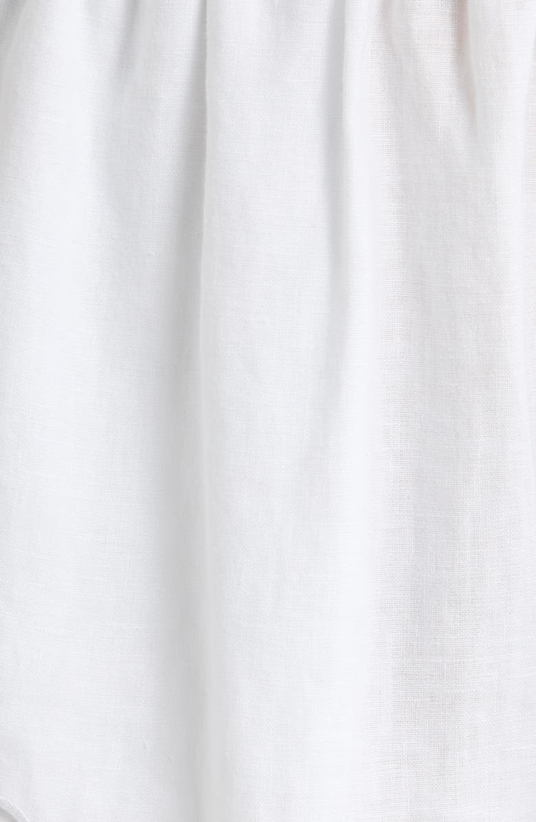 Lunya Embroidered Eyelet Linen Shorts, Alternate, color, Sincere White