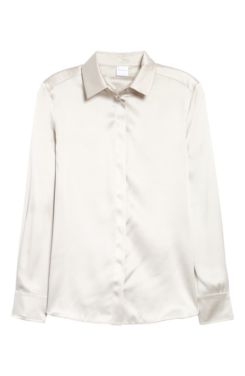 Max Mara Leisure Key Stretch Silk Blouse, Main, color,
