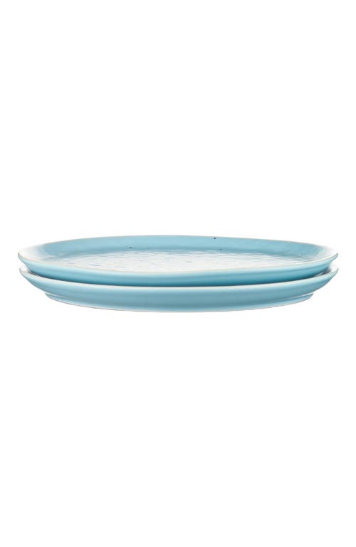 Stone Lain Elena Stoneware 4-piece Salad Plate Set In Blue