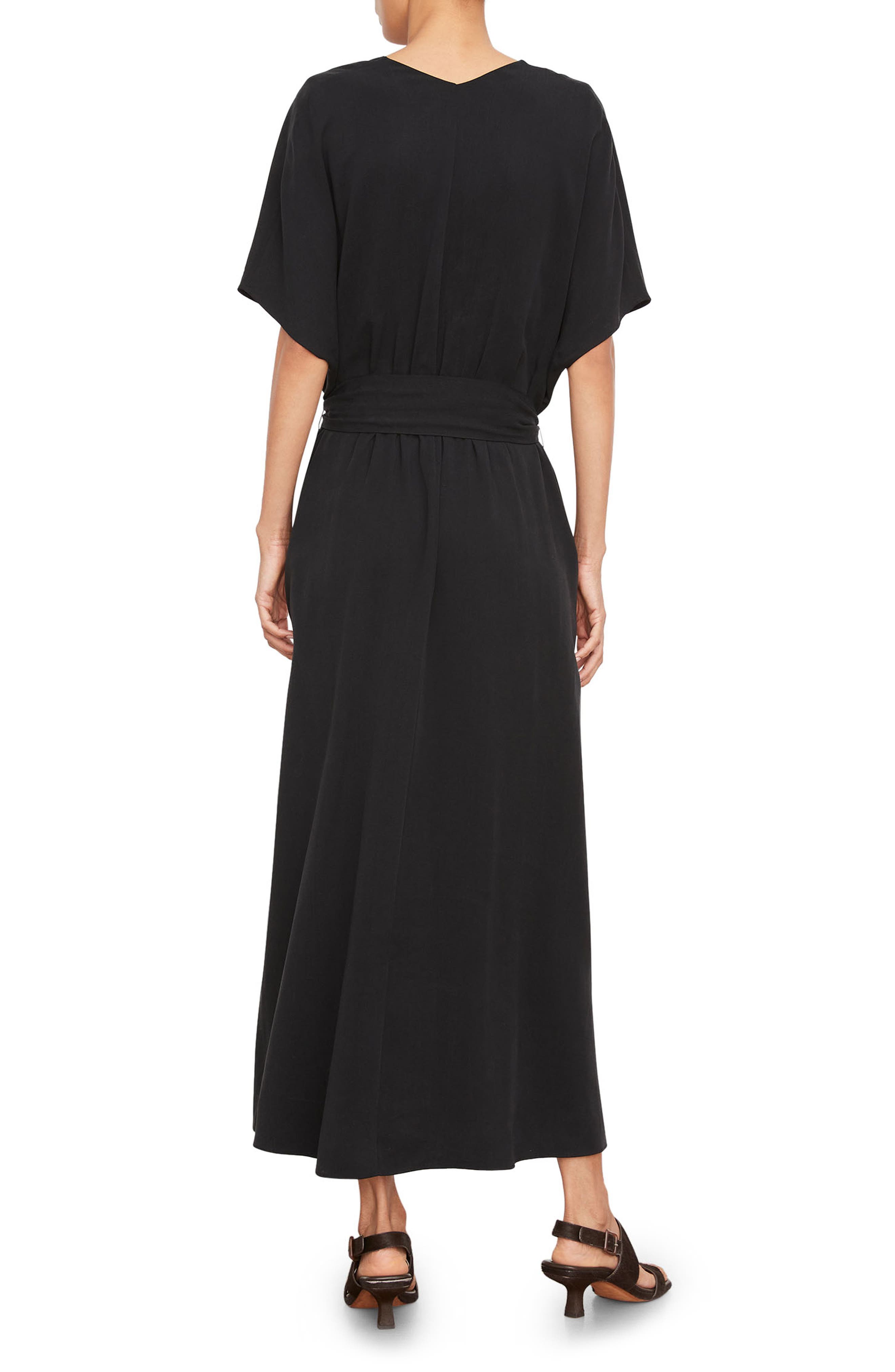 Belted V-Neck Dress - image 2