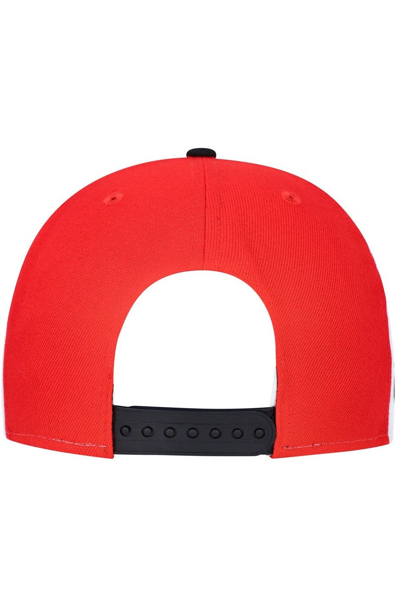 New Era Men's New Era Black Chicago Bulls Pop Panels 9FIFTY Snapback Hat, Alternate, color,