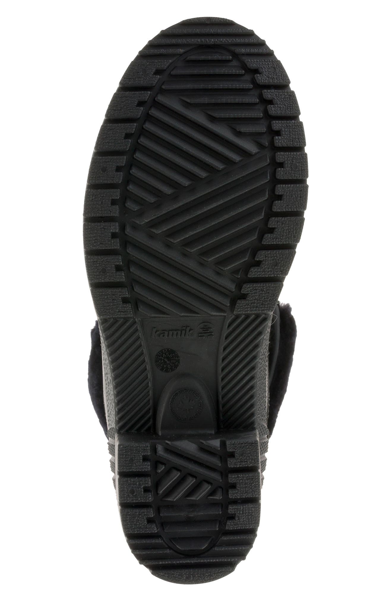 Kamik Sienna F 2 Genuine Shearling Trim Waterproof Boot, Alternate, color, Bk2-Black