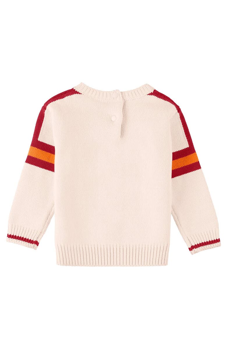 WEAR by Erin Andrews Infant WEAR by Erin Andrews Cream Tampa Bay Buccaneers Throwback Script Sweater, Alternate, color,