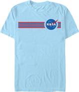 NASA Men's NASA Logo Stripes Graphic T-Shirt
