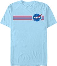 NASA Men's NASA Logo Stripes Graphic T-Shirt