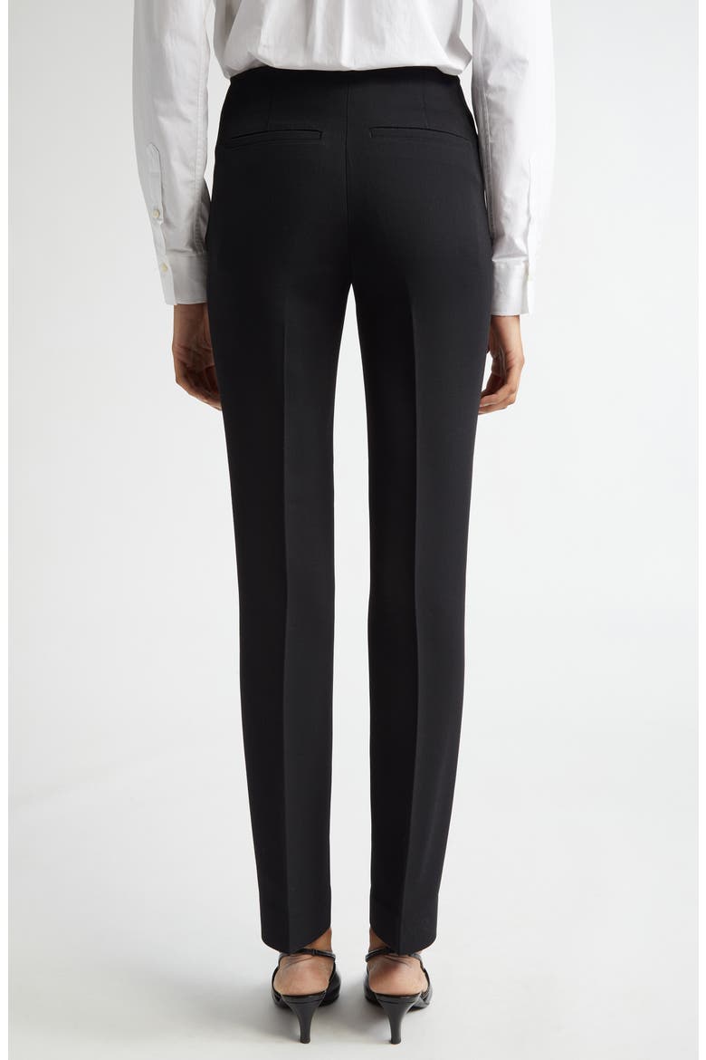 Low Waist Cigarette Trousers, Alternate, color, BLACK