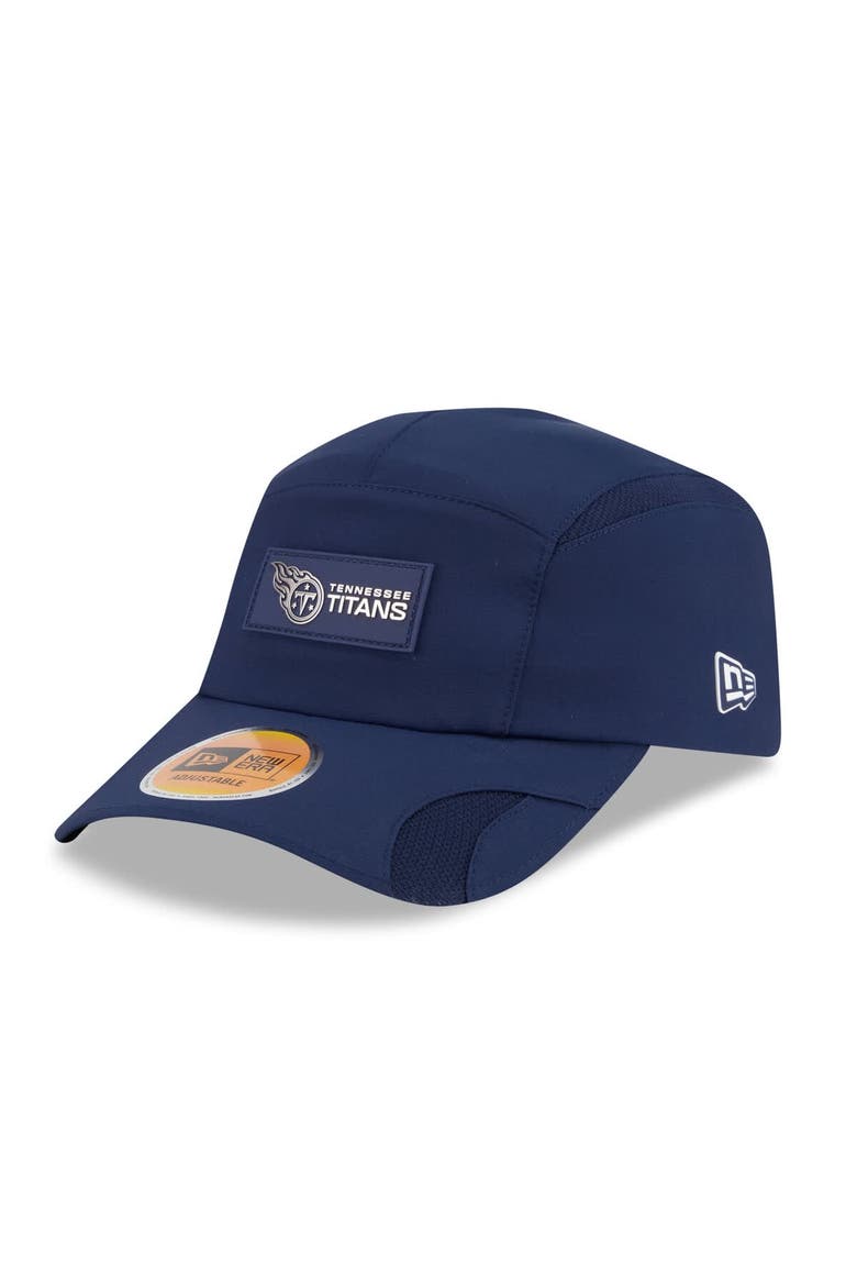 Men's New Era Navy Tennessee Titans 2025 Sideline  Runner Adjustable Hat, Main, color, Navy
