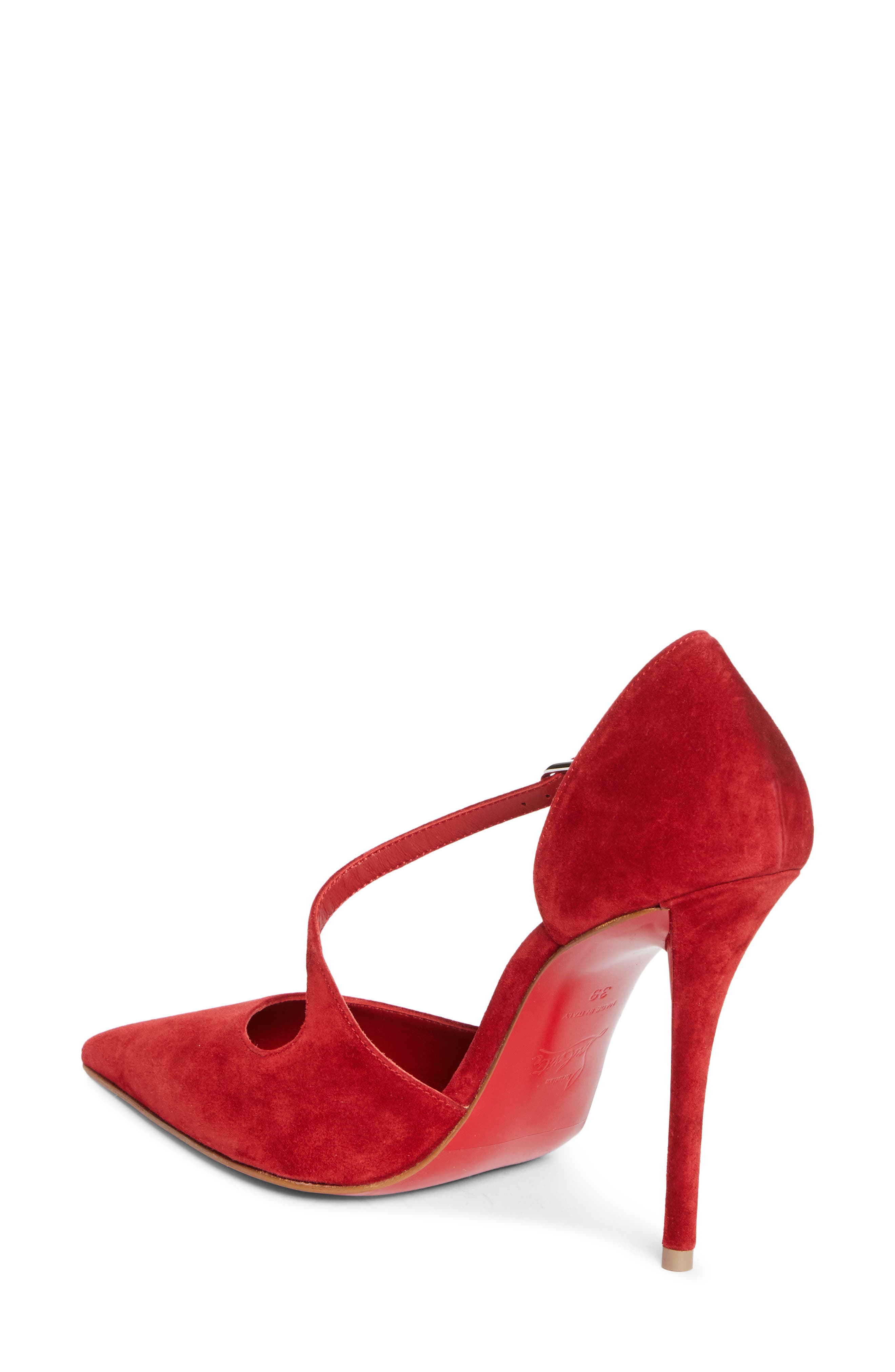 Christian Louboutin Miss Ziggyta d'Orsay Pump, Alternate, color, Fever