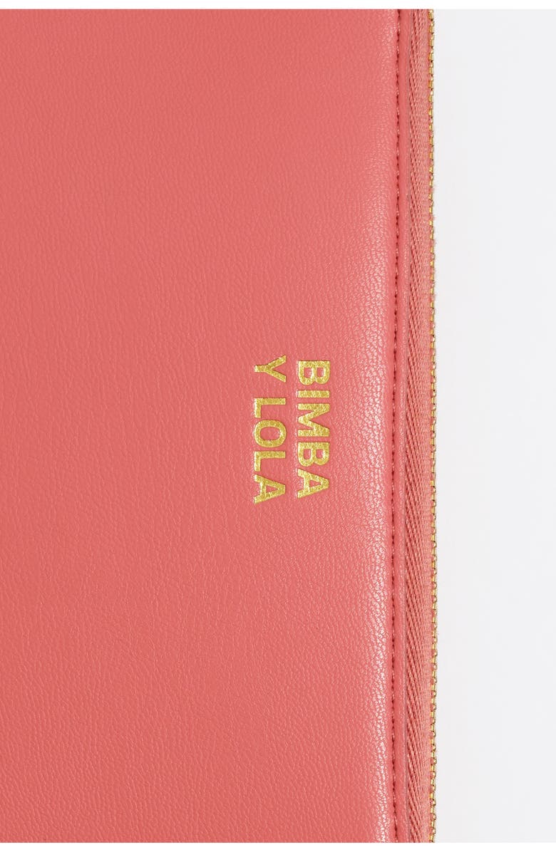 Bimba y Lola Leather upper wallet, Alternate, color, Chewing Gum Pink