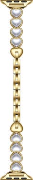Posh Tech Grace Faux Pearl Heart Apple Watch® Watchband