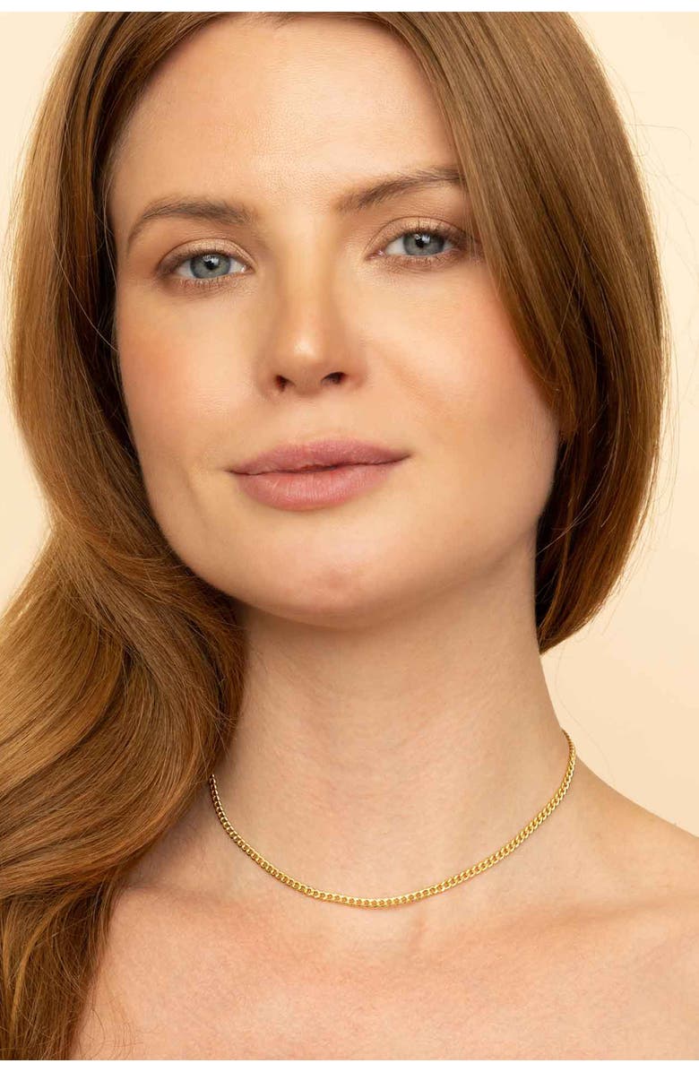 Oradina 14K Yellow Gold Estate Cuban Choker, Alternate, color, Yellow Gold