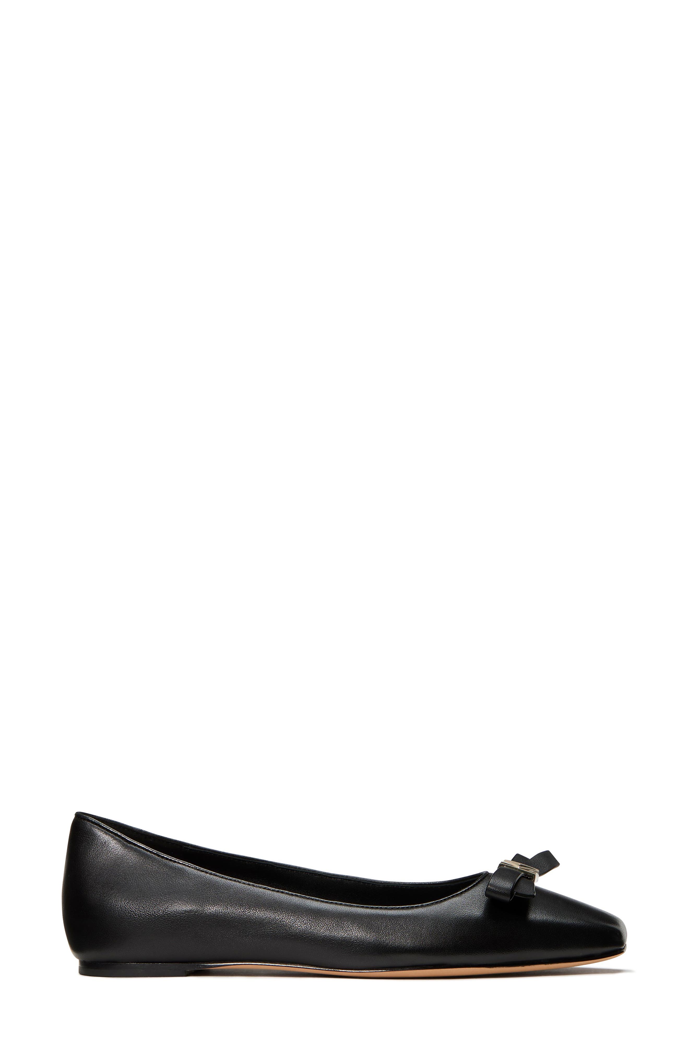 Kate Spade New York deco bow downtown flat, Alternate, color, Black
