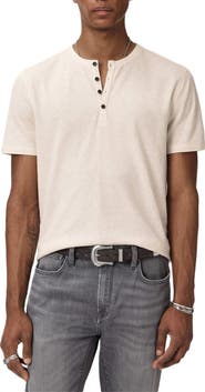 John Varvatos Elm Texture Short Sleeve Henley
