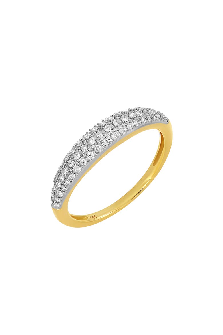 Pavé Diamond Ring - 0.21ct. (Nordstrom Exclusive), Main, color, 14K YELLOW GOLD