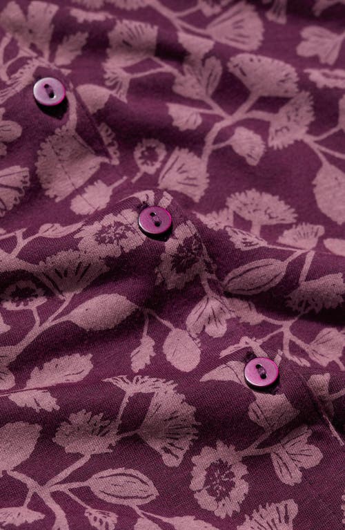 Seasalt Cornwall Embrace Floral Button-up Shirt In Purple