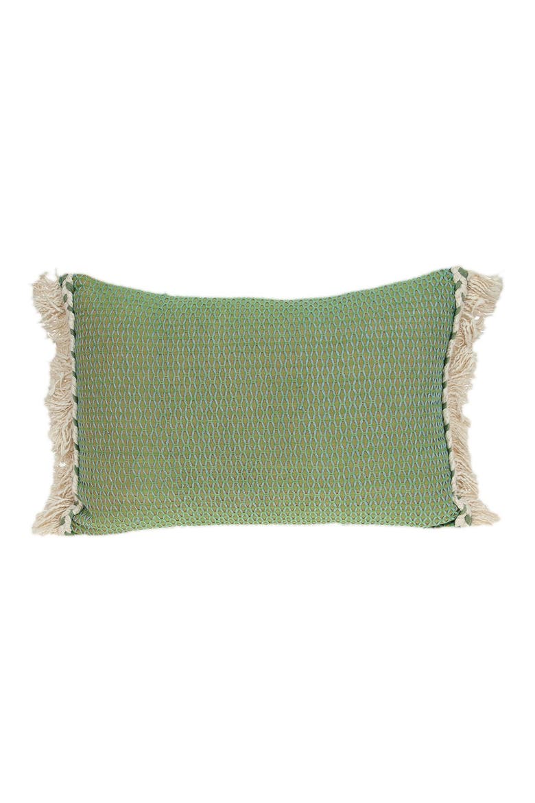 Leesa Green Throw Pillow, Alternate, color, GREEN