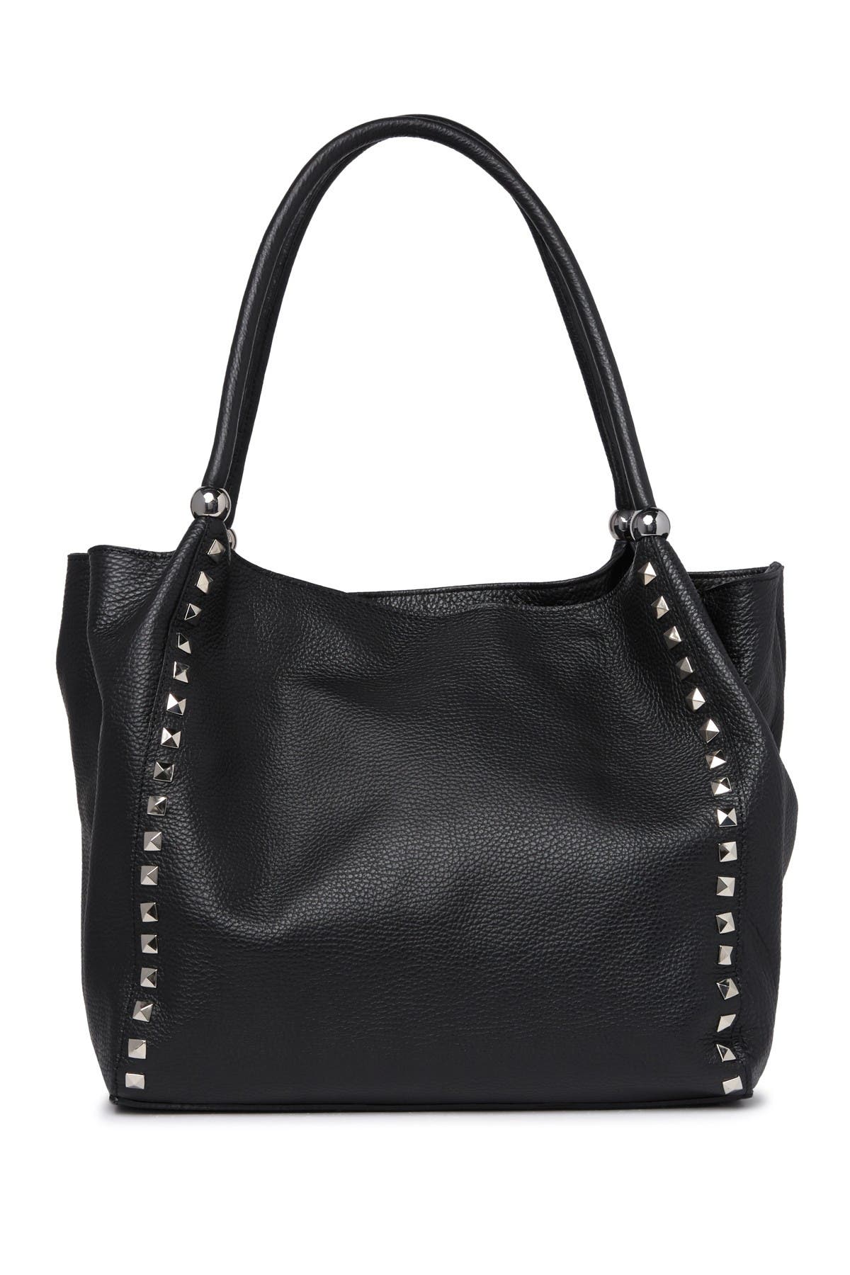 RENATA CORSI Studded Leather Shoulder Bag, Alternate, color, 