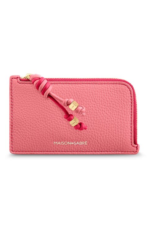 Leather Zip Card Holder