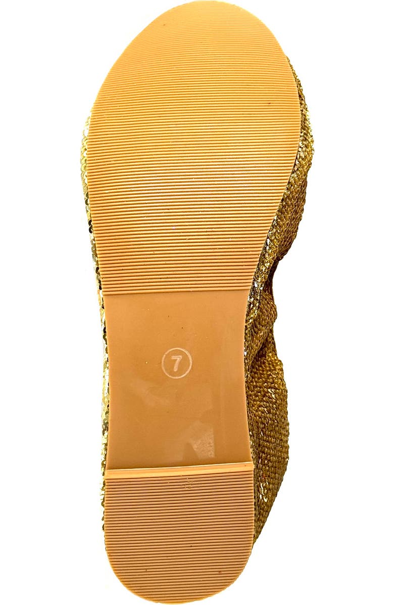 NINETY UNION Sequin Ballerina Flat, Alternate, color, Gold