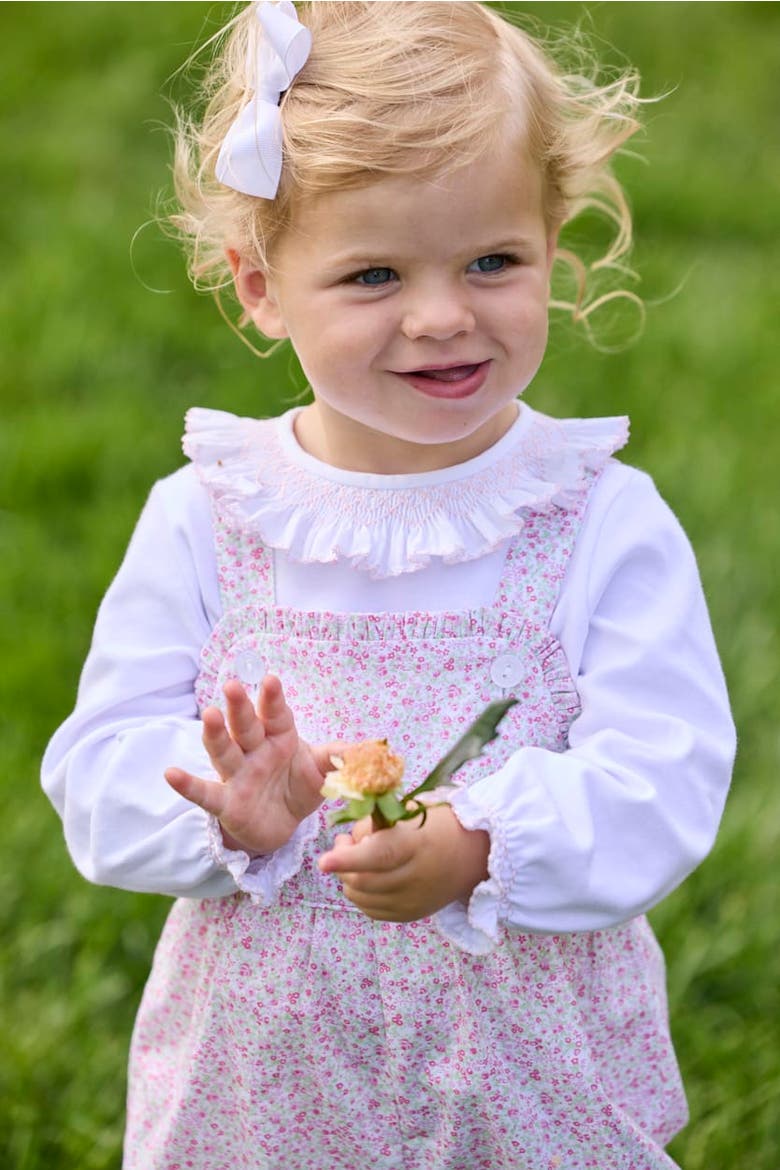 Kids' Floral Ruffled Hem Overall, Alternate, color, Windemere Floral