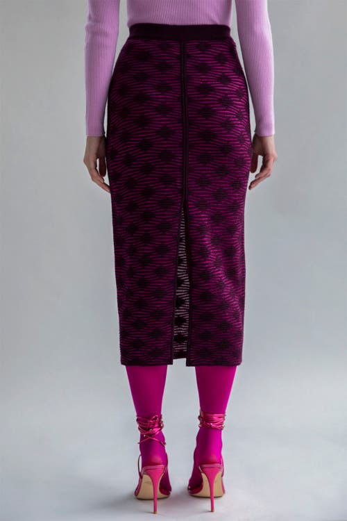 Sskein Ines Skirt In Fuchsia Aubergine